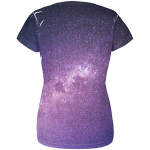 Halloween Galaxy Space Stars All Over Womens T Shirt