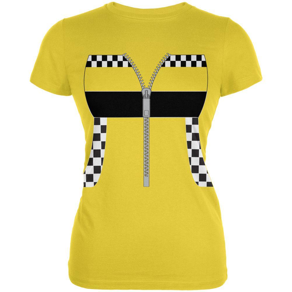 Halloween Taxi Driver Costume Cab Juniors Soft T Shirt