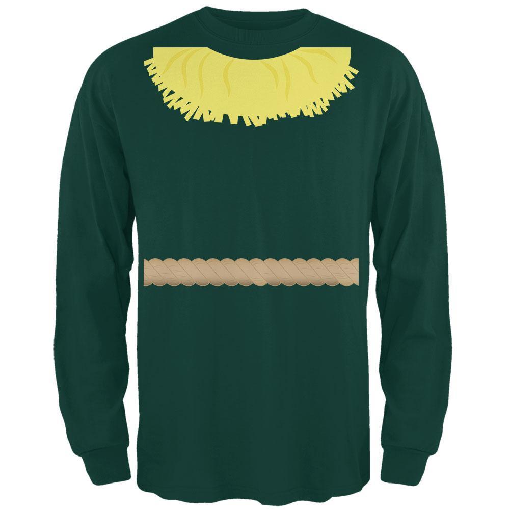 Halloween Scarecrow Costume Mens Long Sleeve T Shirt