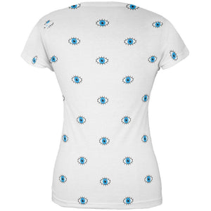 Halloween Eyes I'm Watching You All Over Juniors T Shirt