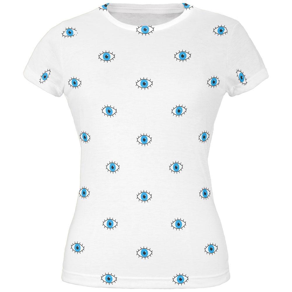 Halloween Eyes I'm Watching You All Over Juniors T Shirt