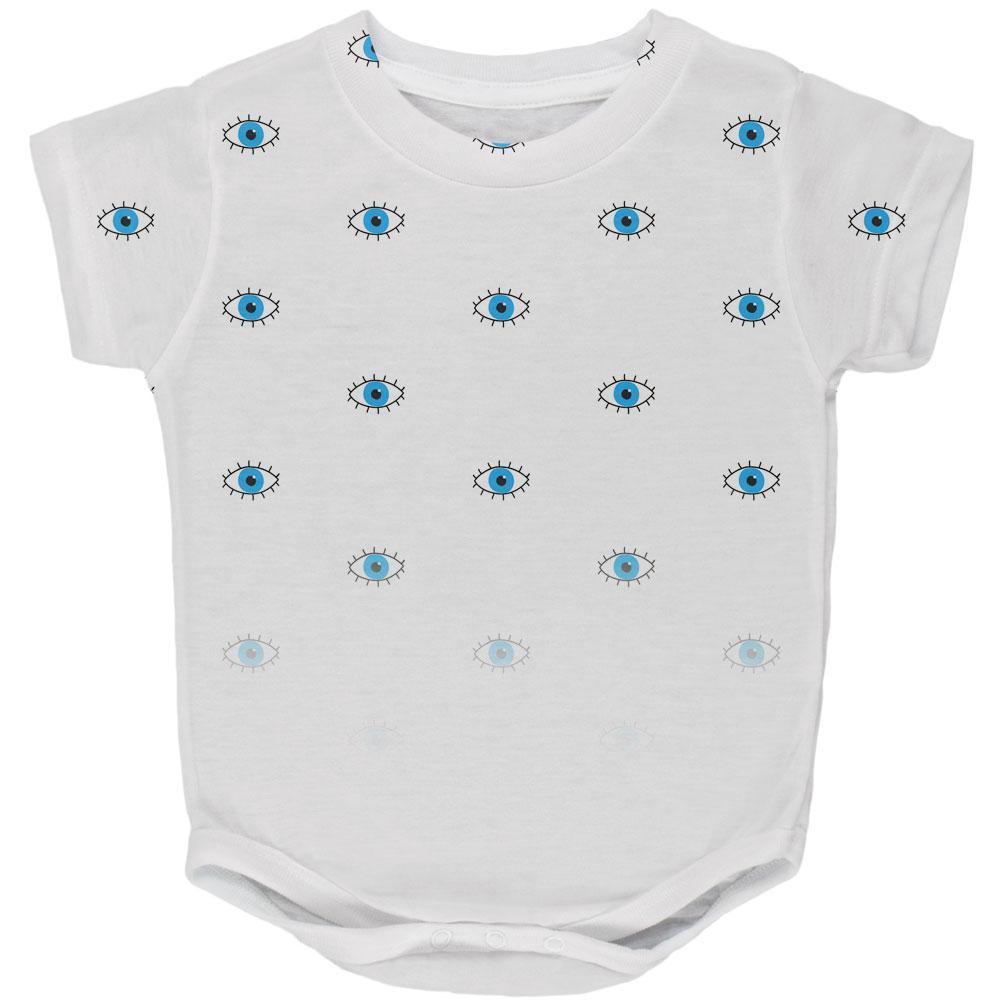 Halloween Eyes I'm Watching You All Over Baby One Piece