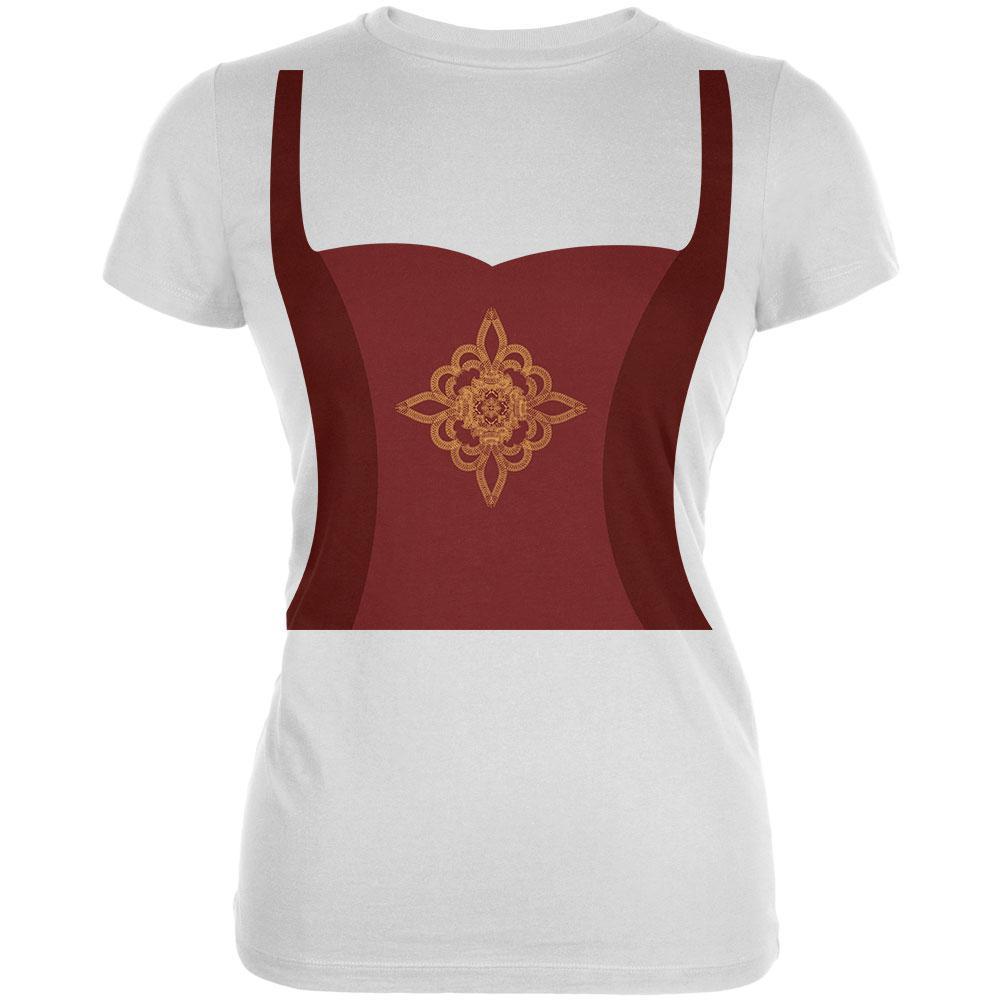 Halloween Renaissance Lady Costume Red Juniors Soft T Shirt