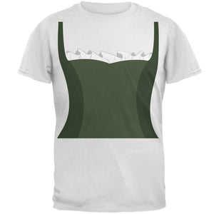 Halloween Renaissance Maiden Costume Green Mens T Shirt