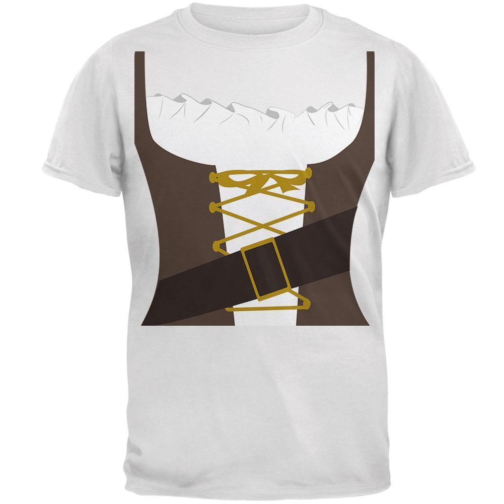 Halloween Tavern Maiden Costume Brown Mens T Shirt