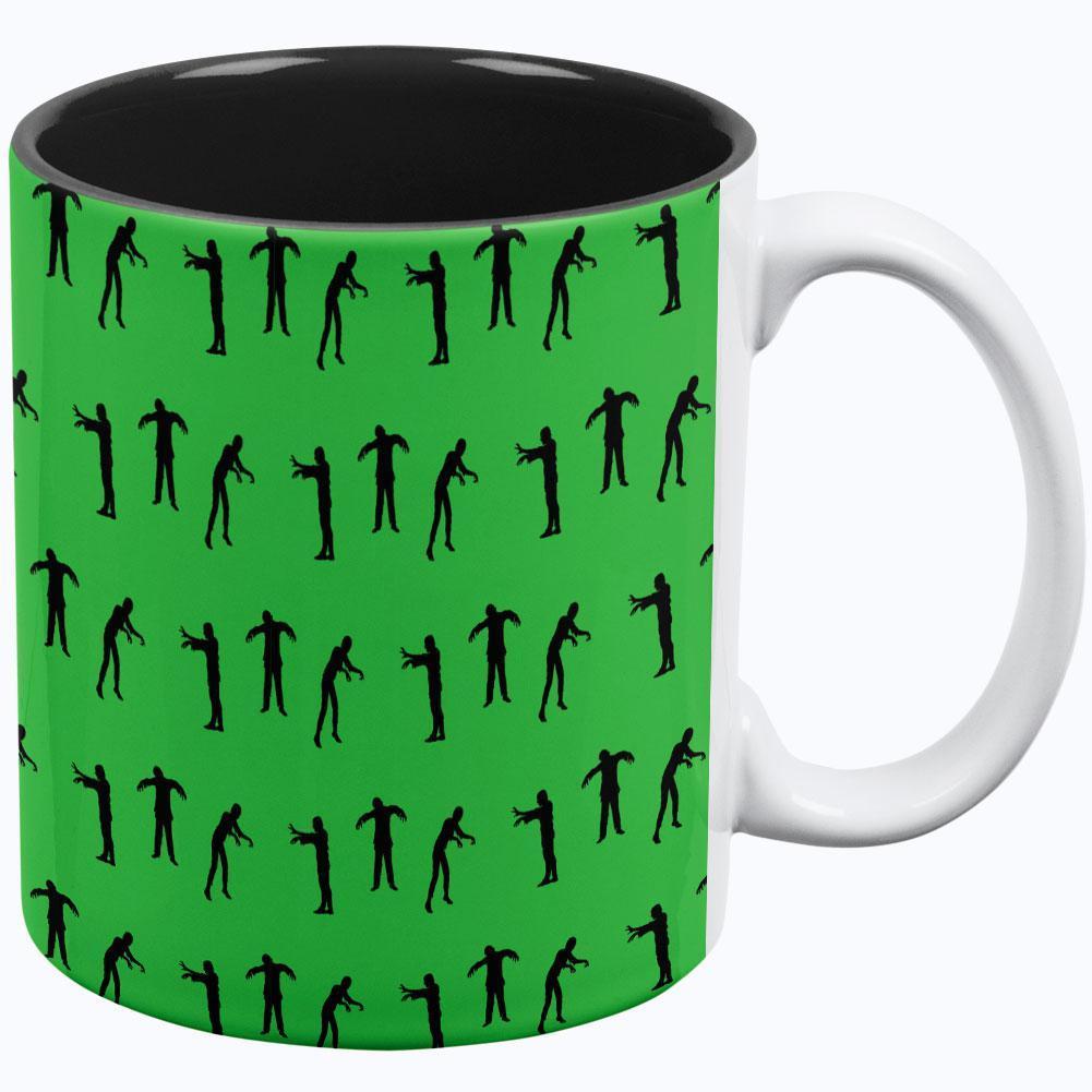 Halloween Zombie Guy Walker Pattern All Over Coffee Mug