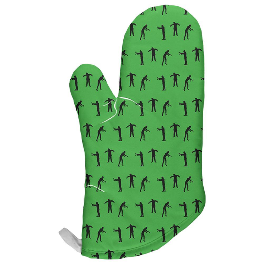Halloween Zombie Guy Walker Pattern All Over Oven Mitt