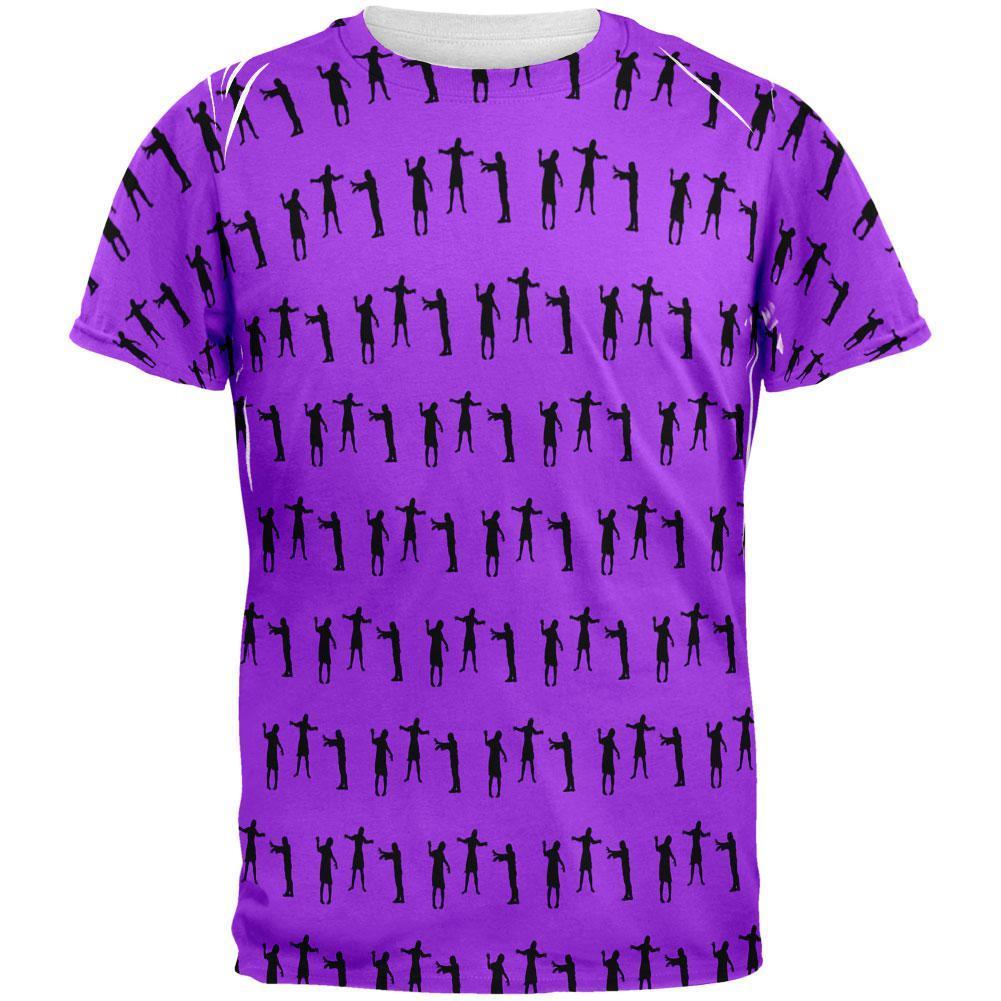 Halloween Zombie Girl Walker Pattern All Over Mens T Shirt