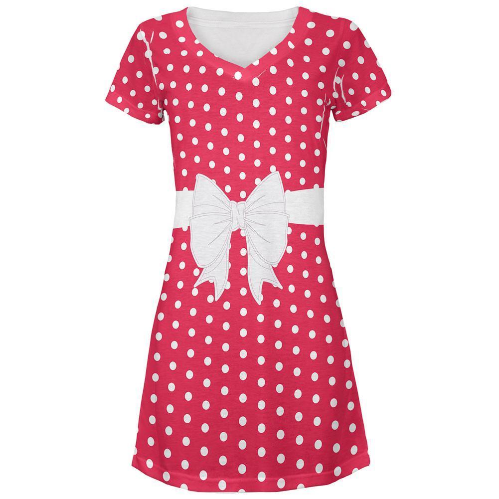 Halloween Windup Doll Costume All Over Juniors Beach Cover-Up Dress