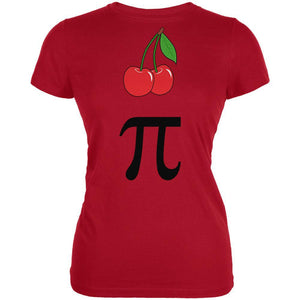 Halloween Math Pi Costume Cherry Day Juniors Soft T Shirt