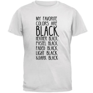 Halloween My Favorite Colors are Black Mens T Shirt