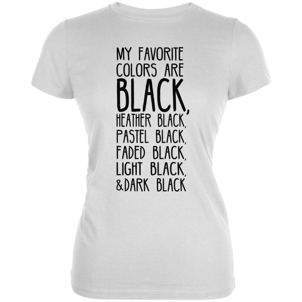 Halloween My Favorite Colors are Black Juniors Soft T Shirt