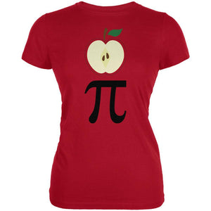 Halloween Math Pi Costume Apple Day Juniors Soft T Shirt