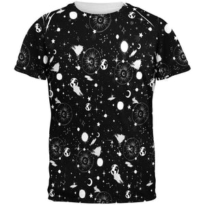 Halloween Galaxy Astronomy Pattern All Over Mens T Shirt