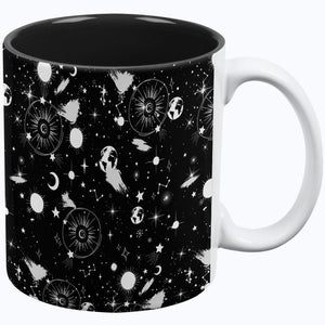 Halloween Galaxy Astronomy Pattern All Over Coffee Mug