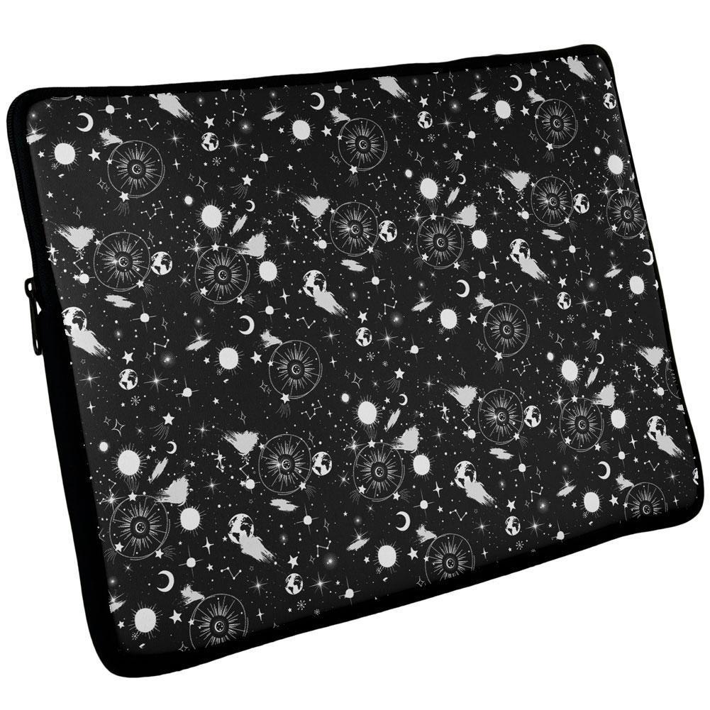 Halloween Galaxy Astronomy Pattern Laptop Sleeve 17 inch