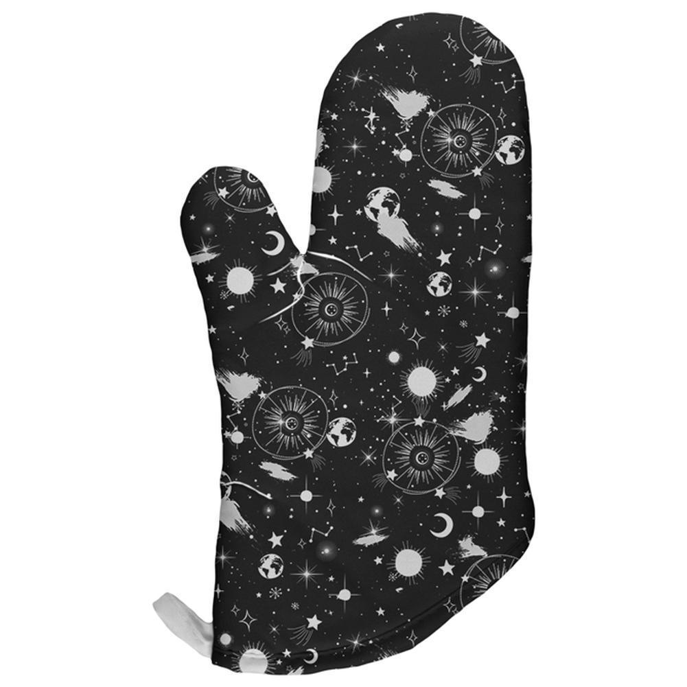 Halloween Galaxy Astronomy Pattern All Over Oven Mitt