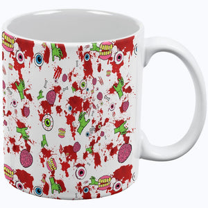 Halloween Zombie Elements Pattern All Over Coffee Mug