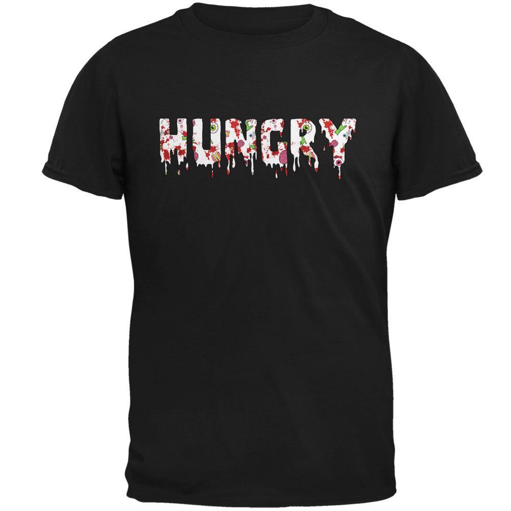 Halloween Hungry Zombie Pattern Mens T Shirt