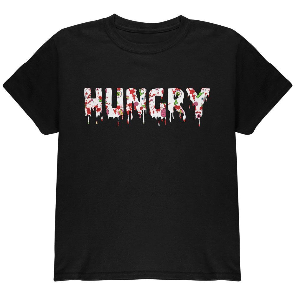Halloween Hungry Zombie Pattern Youth T Shirt