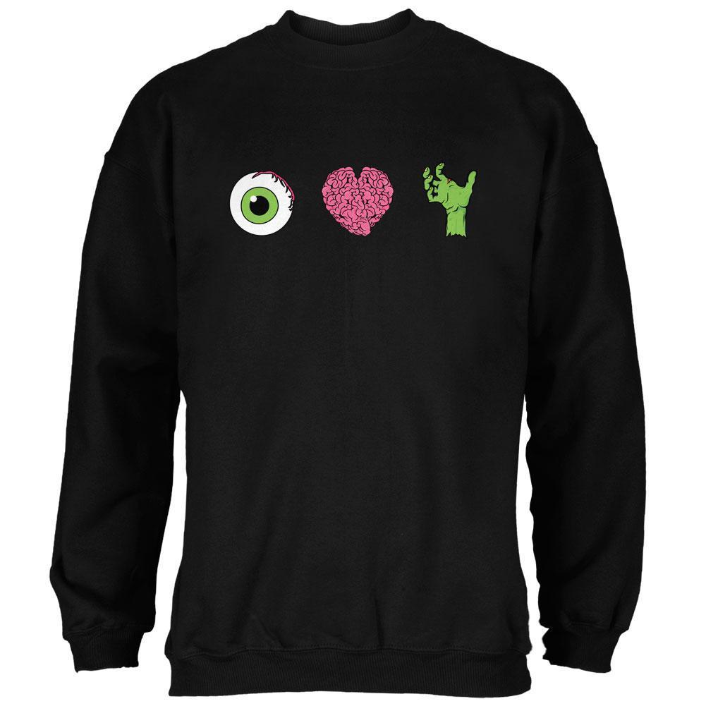 Halloween Eye Heart Zombies Mens Sweatshirt