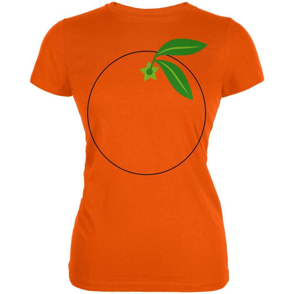 Halloween Fruit Orange Costume Juniors Soft T Shirt
