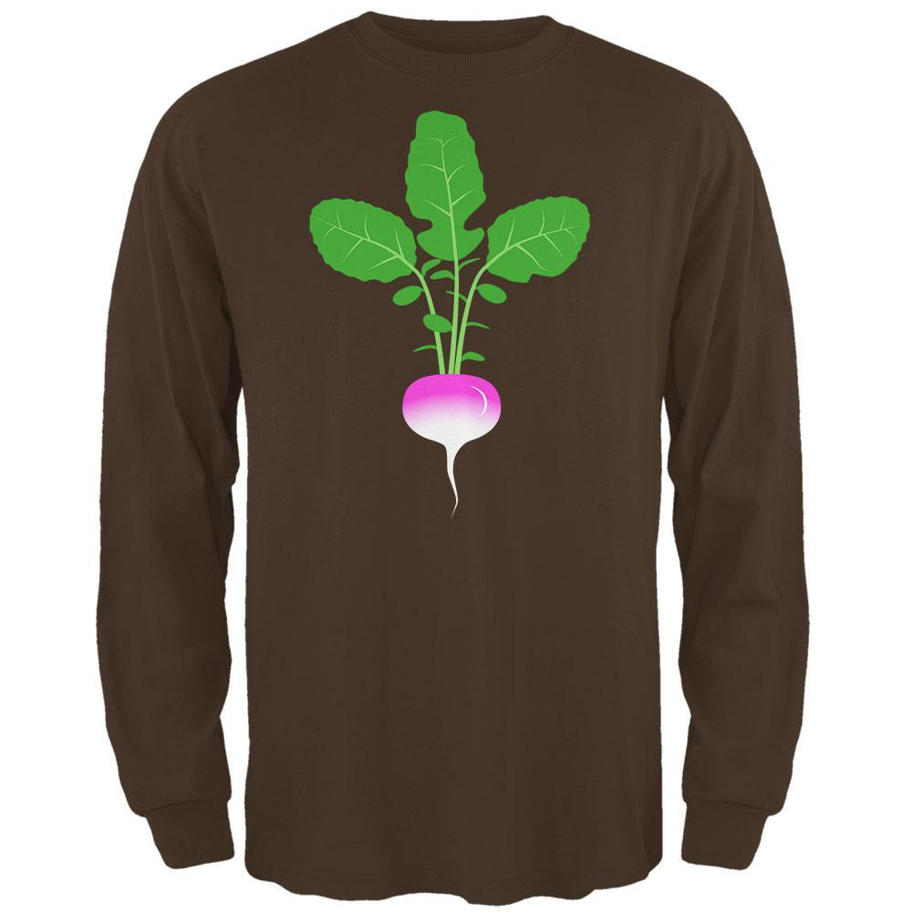 Halloween Vegetable Turnip Costume Mens Long Sleeve T Shirt