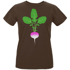 Halloween Vegetable Turnip Costume Womens Organic T Shirt