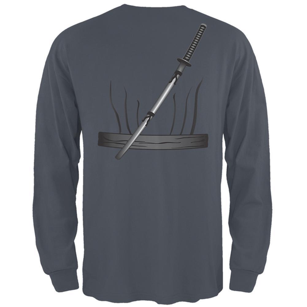 Halloween Ninja Assassin Costume Mens Long Sleeve T Shirt