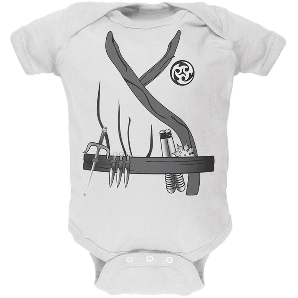 Halloween Ninja Assassin Costume Soft Baby One Piece
