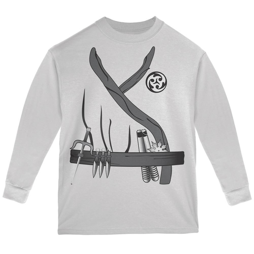 Halloween Ninja Assassin Costume Youth Long Sleeve T Shirt
