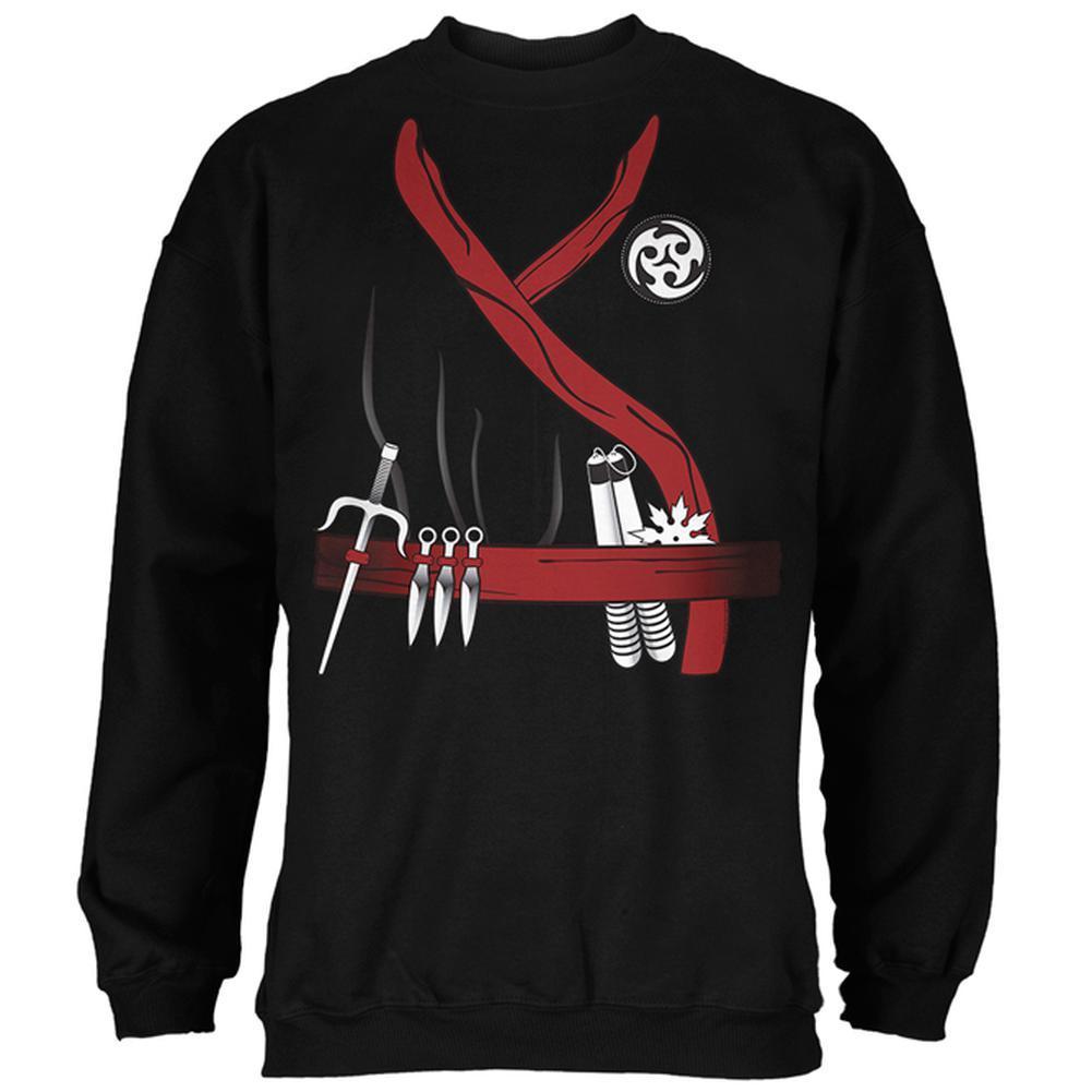 Halloween Red Clan Ninja Assassin Costume Mens Sweatshirt