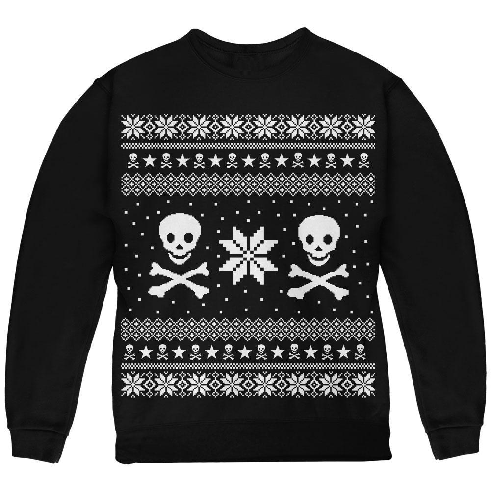 Skull & Crossbones Ugly Christmas Sweater Youth Sweatshirt