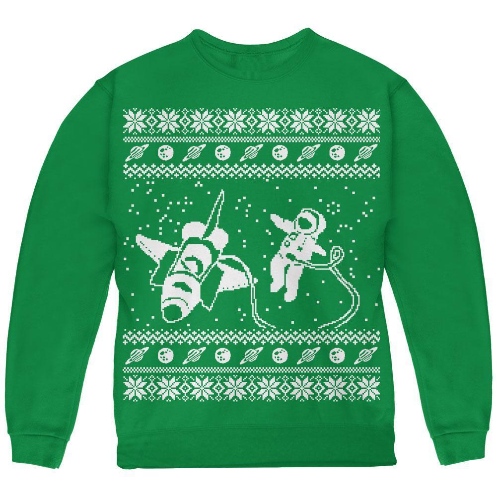 Astronaut in Space Ugly Christmas Sweater Youth Sweatshirt