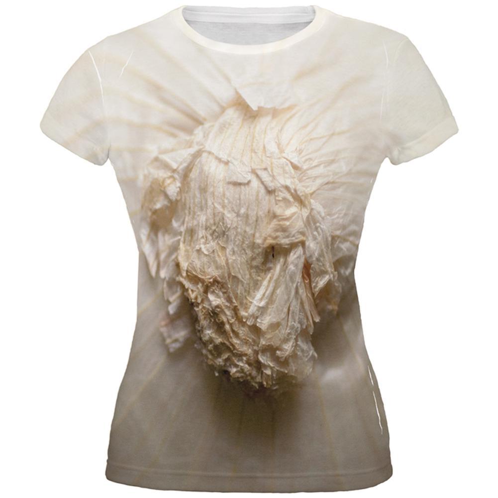 Halloween White Onion Costume All Over Juniors T Shirt