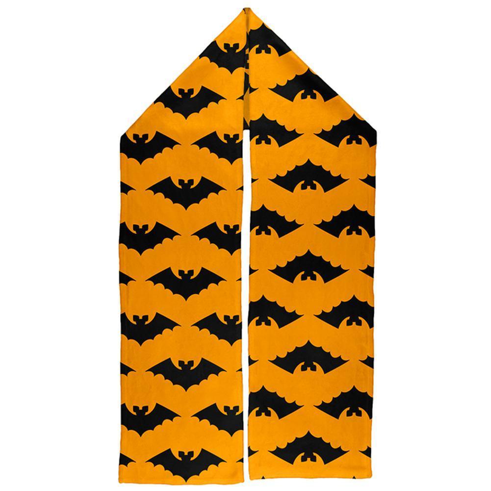 Halloween Vamprie Bats Pattern Warm Fleece Scarf