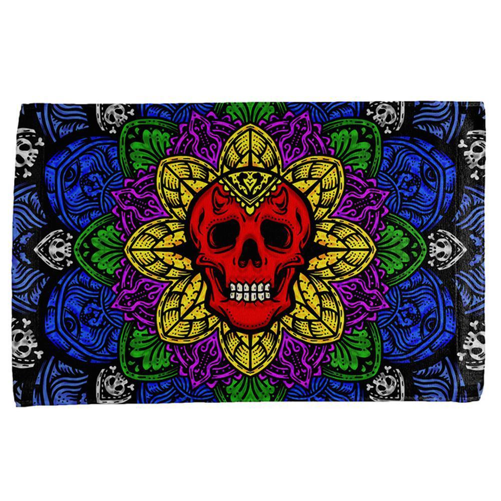 Halloween Demon Skull Mandala All Over Hand Towel