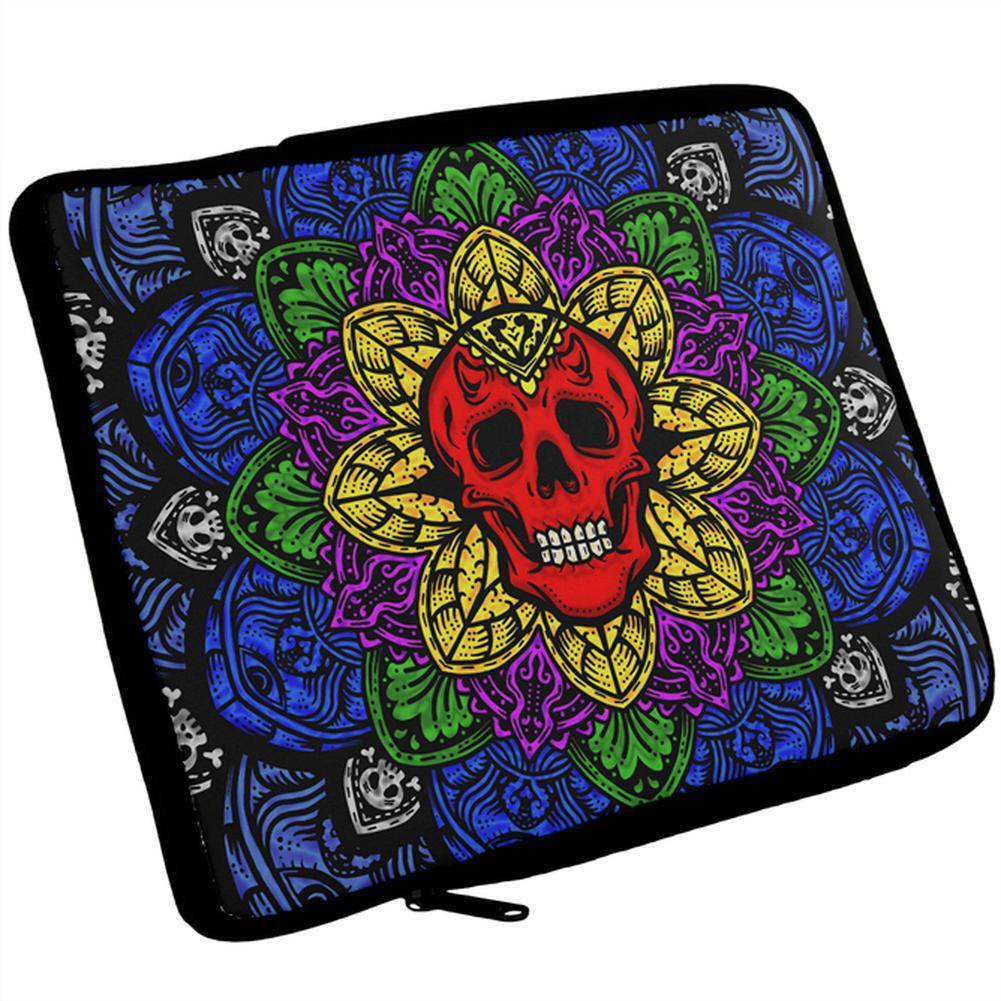 Halloween Demon Skull Mandala iPad Tablet Sleeve