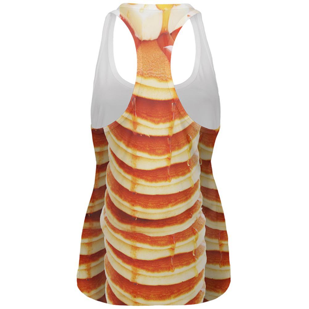 Halloween Pancakes and Syrup Breakfast Costume All Over Womens Work Out Tank Top