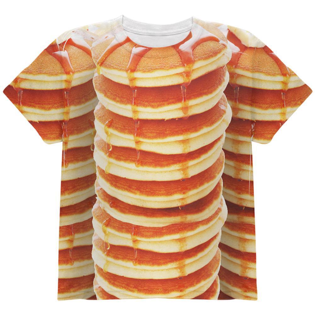 Halloween Pancakes and Syrup Breakfast Costume All Over Youth T Shirt