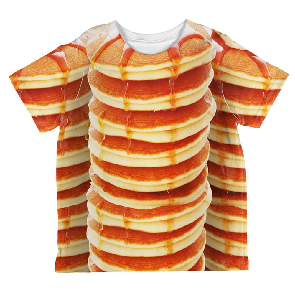 Halloween Pancakes and Syrup Breakfast Costume All Over Toddler T Shirt