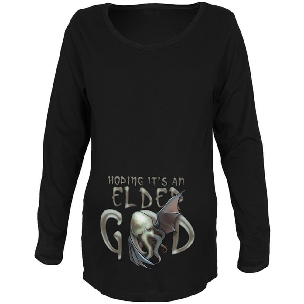 Halloween Cthulhu Hoping it's an Elder God Maternity Soft Long Sleeve T Shirt