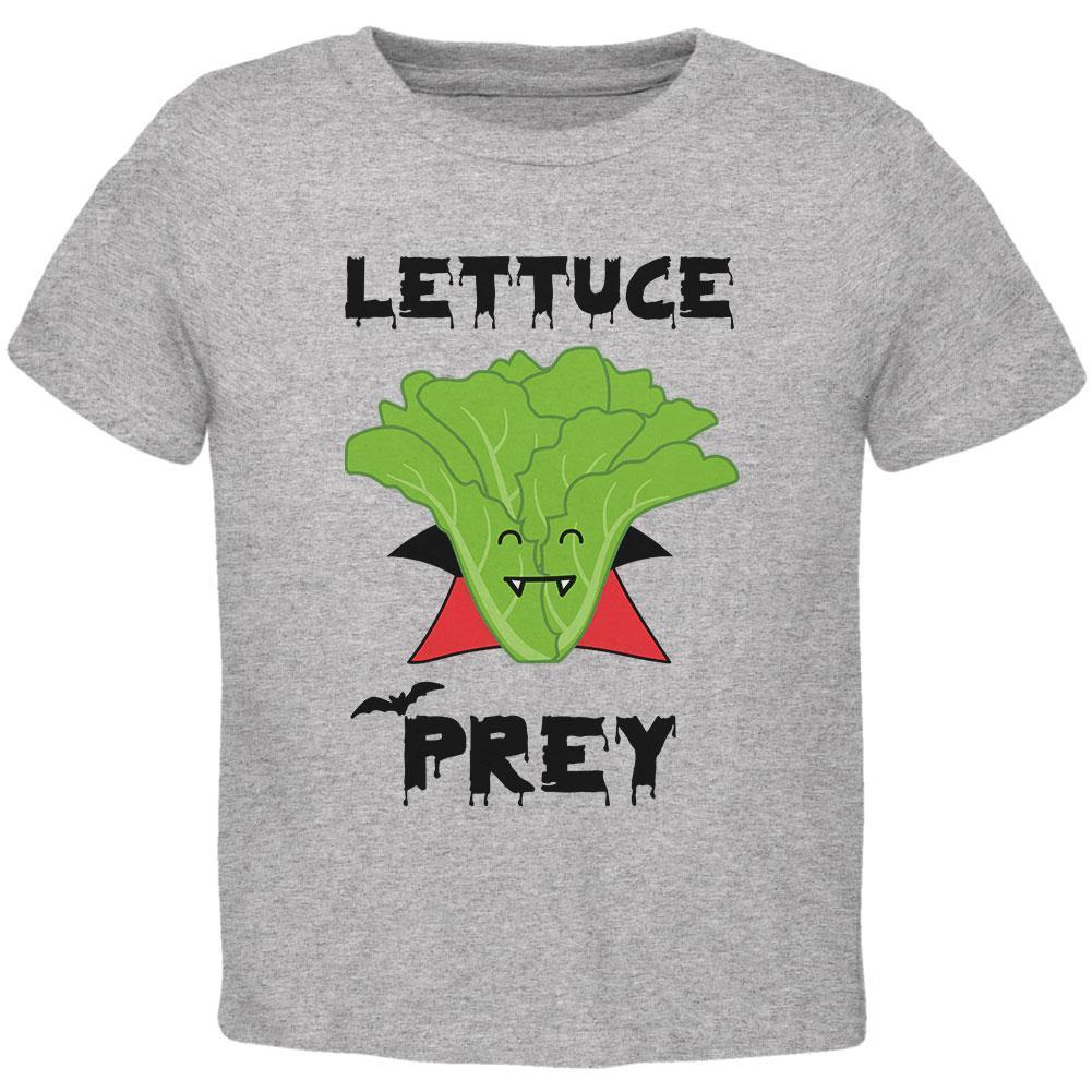 Halloween Vegetable Lettuce Let Us Prey Dracula Funny Toddler T Shirt