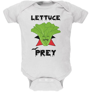 Halloween Vegetable Lettuce Let Us Prey Dracula Funny Soft Baby One Piece