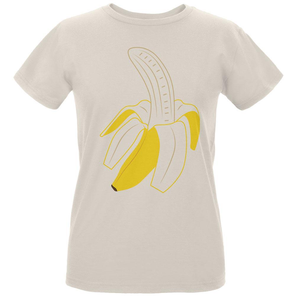 Halloween Fruit Peeled Banana Costume Womens Organic T Shirt