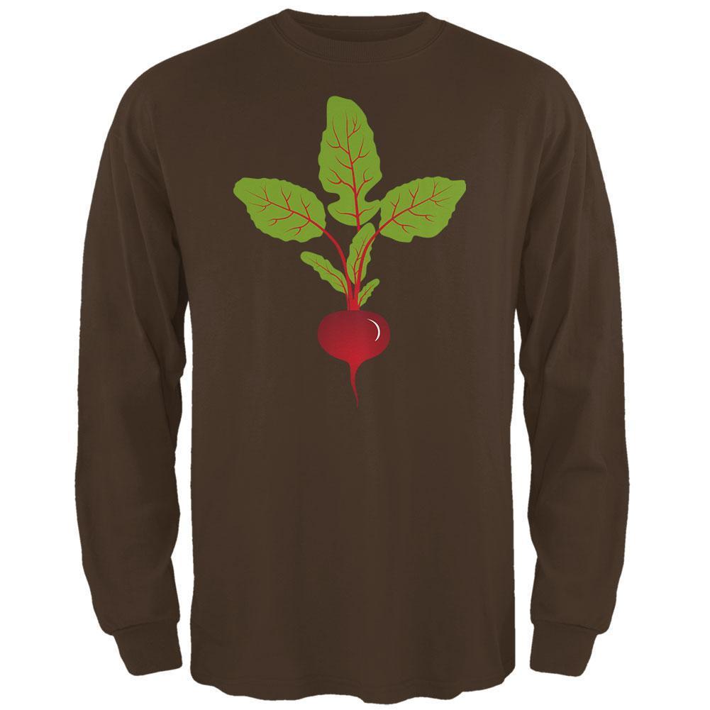 Halloween Vegetable Beet Costume Mens Long Sleeve T Shirt
