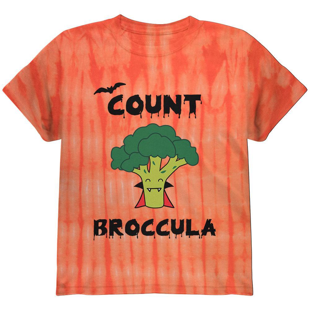 Halloween Vegetable Broccoli Count Broccula Dracula Funny Youth T Shirt