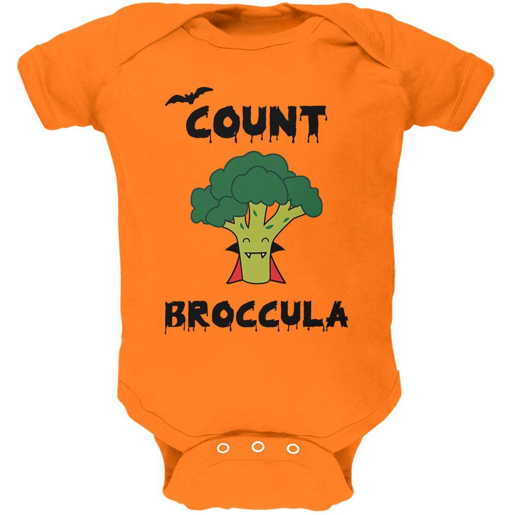 Halloween Vegetable Broccoli Count Broccula Dracula Soft Baby One Piece