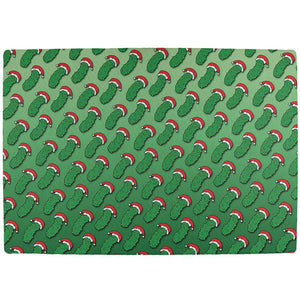 Christmas German Pickle Pattern All Over Indoor Mat