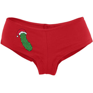 Christmas Pickle German Tradition Womens Booty Shorts